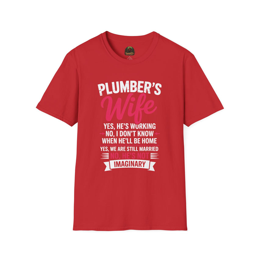 Plumber's Wife Funny Quote T-Shirt | Tradeswoman Spouse Shirt