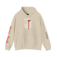 Proud Firefighter Hooded Sweatshirt  Unisex Heavy Blend