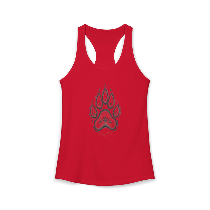 Pet Paw Print Tank Top | Paw Print Graphic Racerback Tank
