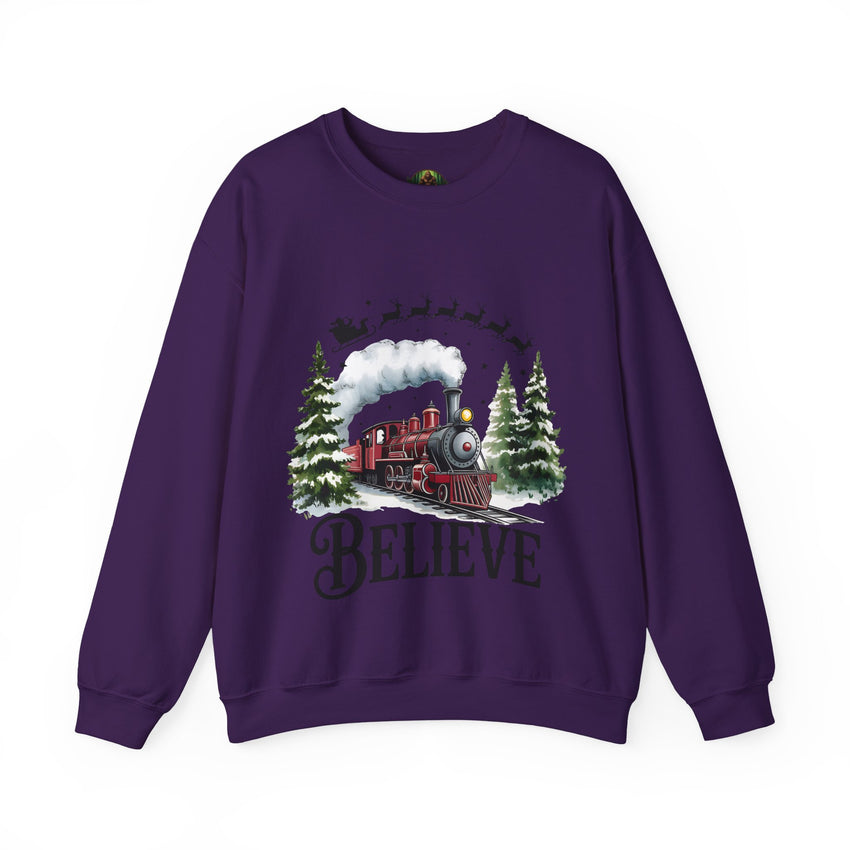 Believe in Santa train sweatshirt , Do you believe?