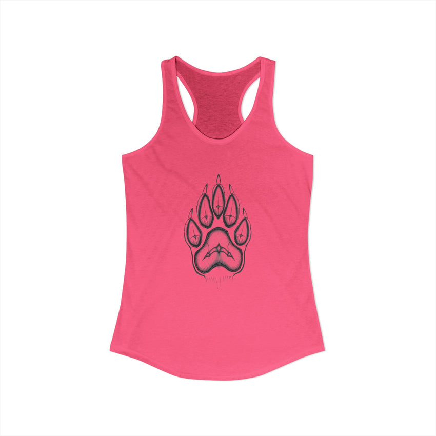 Pet Paw Print Tank Top | Paw Print Graphic Racerback Tank