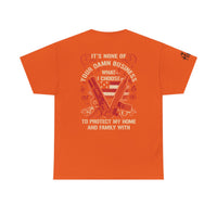 Unisex Heavy Cotton Tee with Empowering Gun Rights graphics