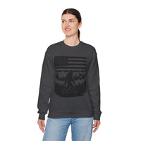 Bigfoot American Flag Crewneck Sweatshirt