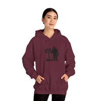 Gone Fishin' Bigfoot Hoodie - Unisex Heavy Blend™ Sweatshirt for Nature Lovers