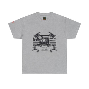 Proud Firefighter Tee, Unisex Heavy Cotton T-Shirt
