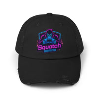 Squatch Gaming logo Cap | Neon Sasquatch gamer hat