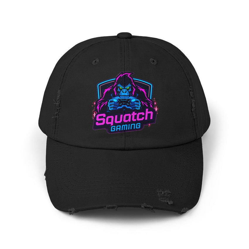 Squatch Gaming logo Cap | Neon Sasquatch gamer hat