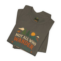 Adventure-Inspiring Short Sleeve Tee, Nature Lovers Shirt, Unisex Casual Tee, Gift for Hikers, Outdoor Enthusiast Apparel