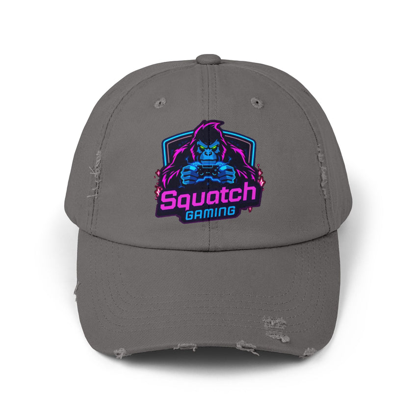 Squatch Gaming logo Cap | Neon Sasquatch gamer hat