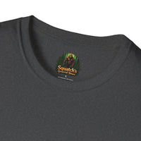 UFO Abduction Sunset T-Shirt | Retro Alien Spaceship Forest Silhouette