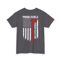 Proud Firefighter Tee, Unisex Heavy Cotton T-Shirt
