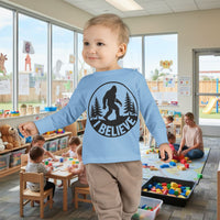 I Believe Bigfoot Toddler Long Sleeve Tee
