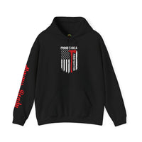 Proud Firefighter Hooded Sweatshirt  Unisex Heavy Blend