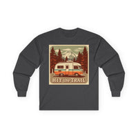 Adventure-Ready Long Sleeve Tee - 'Hit the Trail' Design