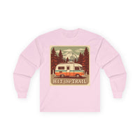 Adventure-Ready Long Sleeve Tee - 'Hit the Trail' Design