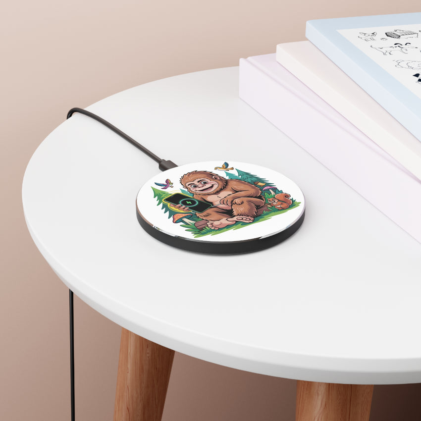 Sasquatch Wireless Charger - Fast Charging Pad with Whimsical Forest Design
