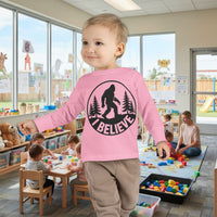 I Believe Bigfoot Toddler Long Sleeve Tee