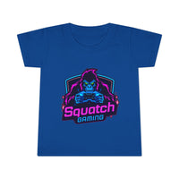 Squatch Gaming Toddler T-shirt | Neon Gorilla Gamer Logo