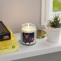 Holiday Scented Candles - Coconut Apricot Wax (4oz, 9oz) - Merry Christmas 2023