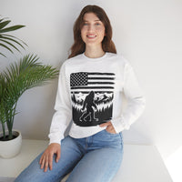 Bigfoot American Flag Crewneck Sweatshirt